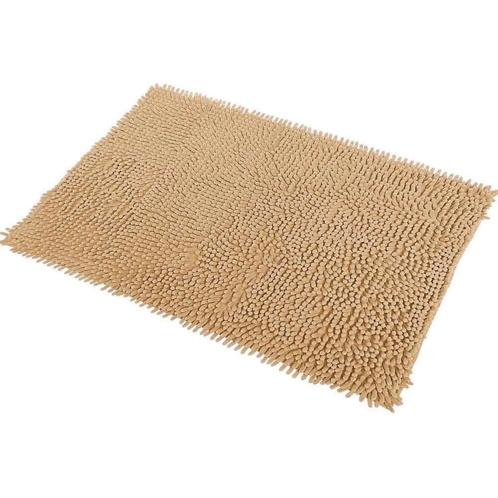 4 tapetes bolinha antiderrapante macio para banheiro khaki