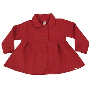 Casaco fem infantil Quebra Cabeça vermelho
