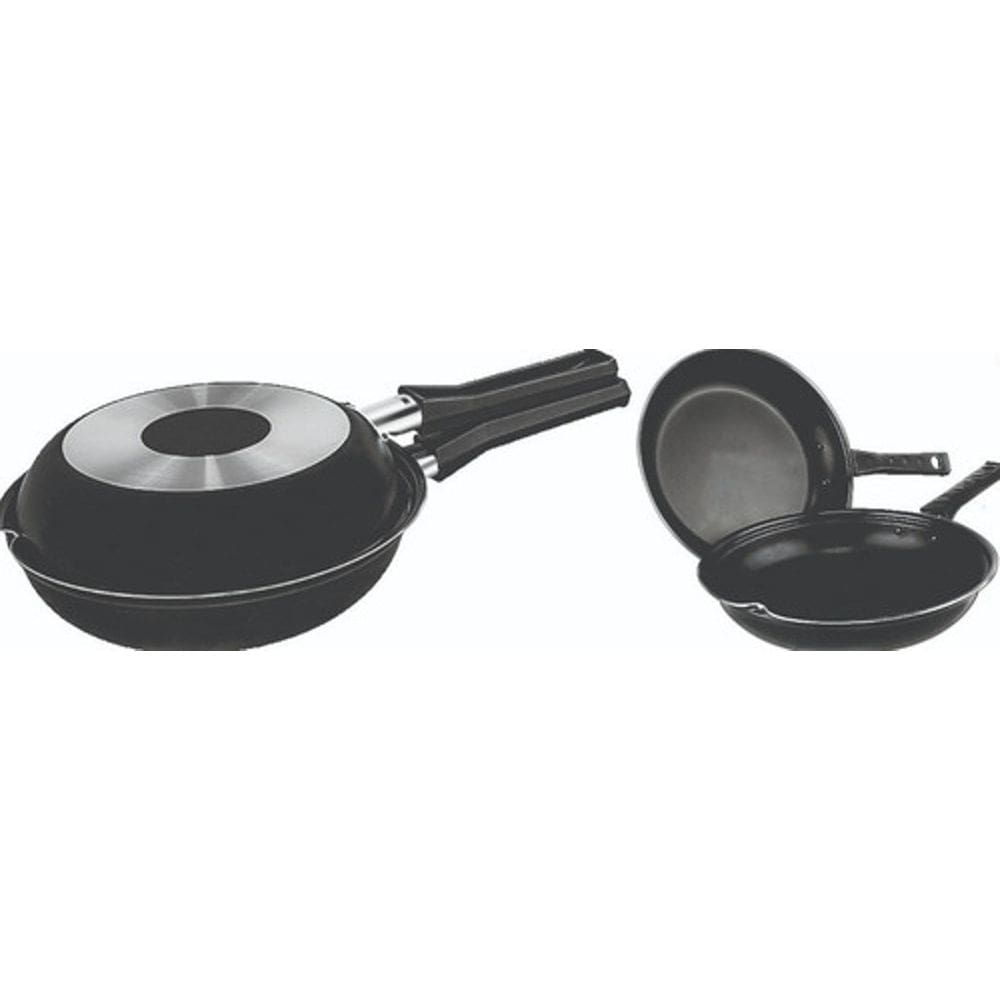 Omeleteira antiaderente 22cm - luz nobre - preto