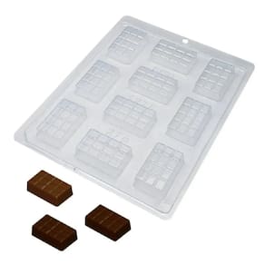 Kit 10 Formas Acetato Bwb Tablete 12 Gomos Chocolate 1275