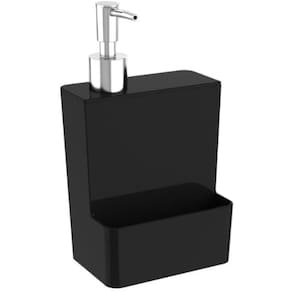 Dispenser Para Detergente New Glass 600Ml, Preto, Coza