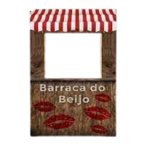 Painel Decorativo Vazado Festa junina barraca do beijo