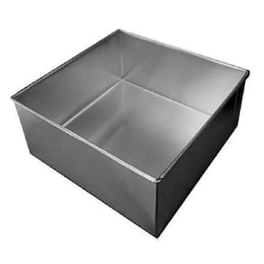 Forma Assadeira De Bolo Quadrada Reta 20x10cm Em Alumínio