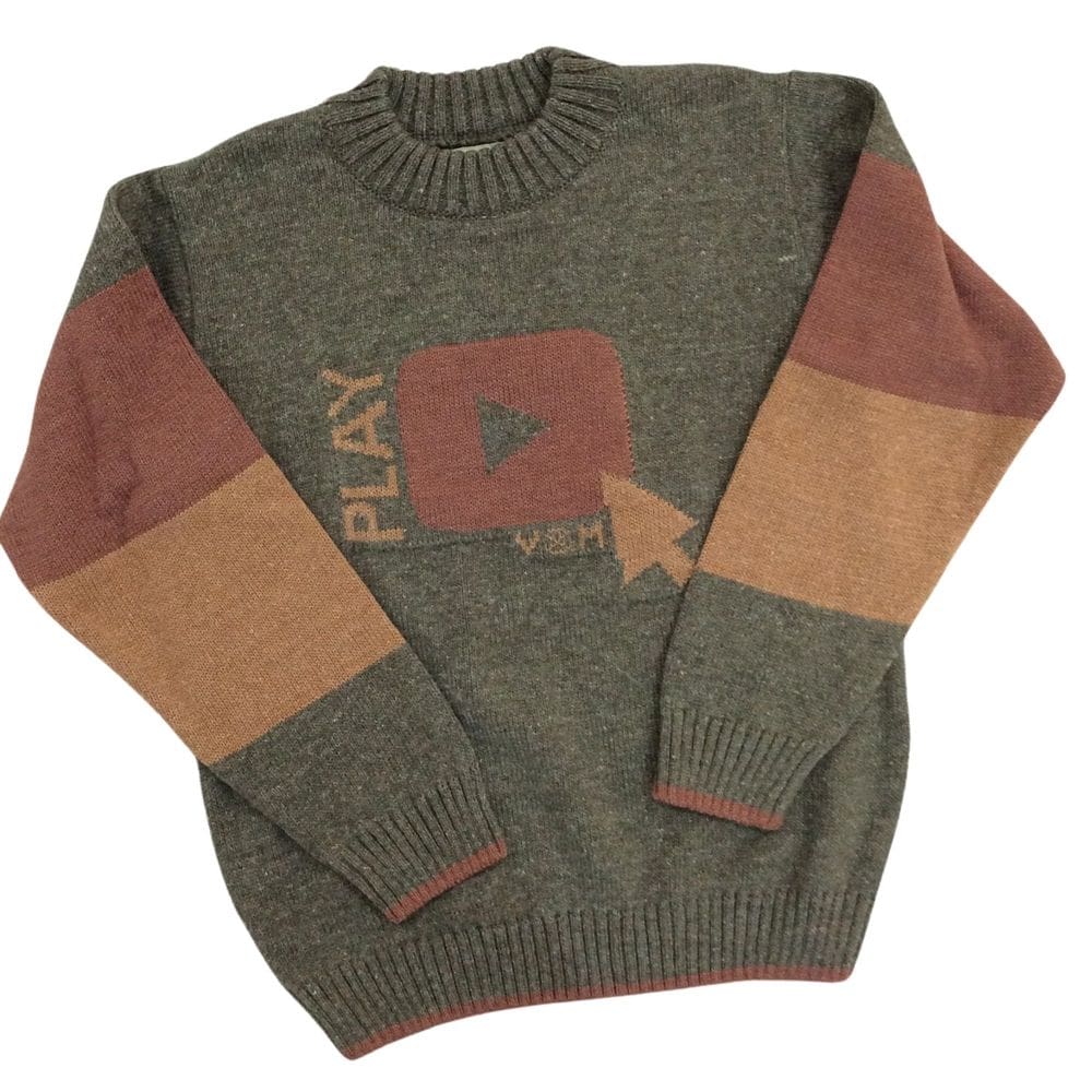 Blusa lã infantil masc Vira Mexe