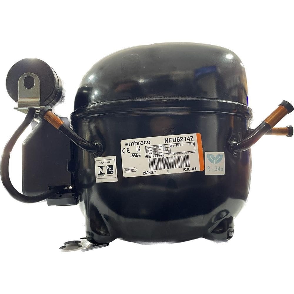 Motor compressor 1/2 aspera r134 embraco neu6214z 220v