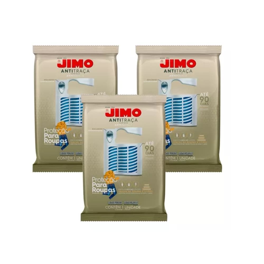 Anti Traça Cartela Jimo - Kit 3 Unidades