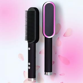 Escova 3 Em 1 Alisadora Elétrica Cabelo Liso Profissional
