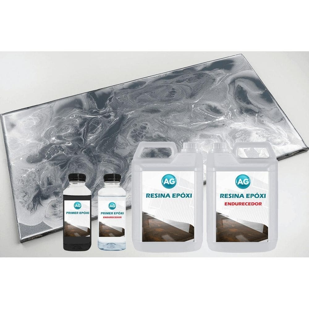 Kit porcelanato líquido metálico prata platina / cinzaferro