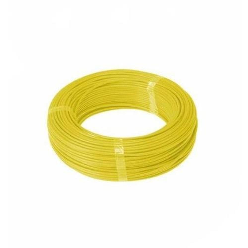 Fio cabo flexível 6mm amarelo - 25 metros