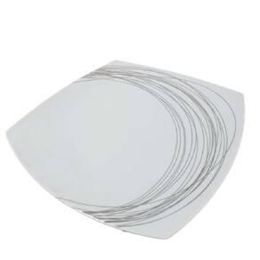 Conjunto 6 Pratos Quadrado Jantar Porcelana Italiana Bugatti