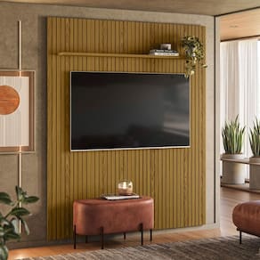 Painel para TV Até 65 Polegadas Uno Frizz Cedro - Olivar Móveis