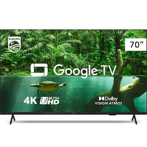 Smart TV Philips 70" Google TV 4k Ultra HD, Wi-Fi, HDMI, Dolby Vision/Atmos - 70PUG7408
