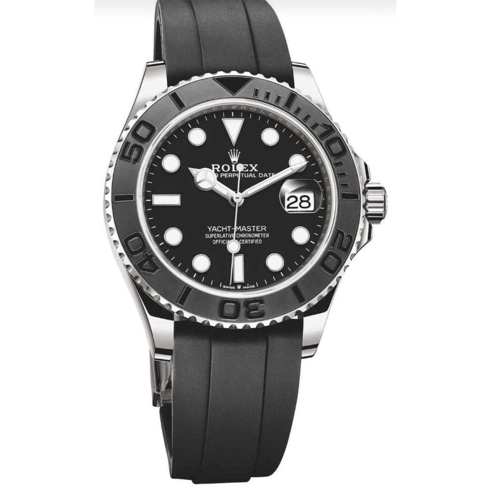 Relógio eta yacht master aço 904l b. eta 2840 automático.