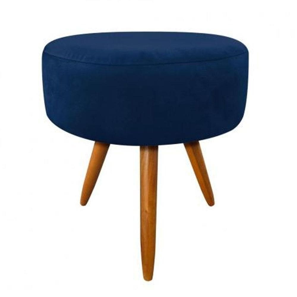 Puf puff para sala e hall de entrada decoração azul marinho