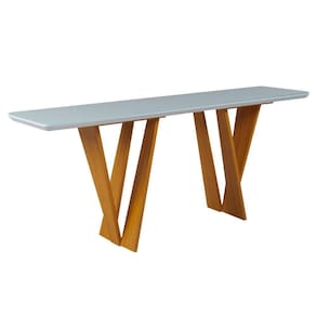 Aparador Buffet Chile C03 180cm Laca Off White/Caramelo