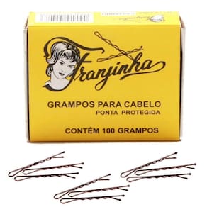 Grampo de cabelo para penteados nº7 presilha caixa 100 unid