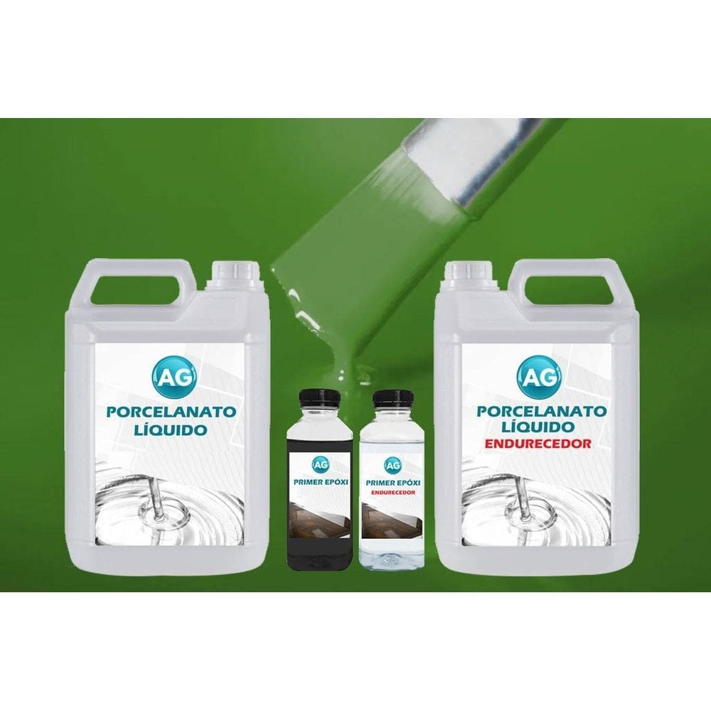 Kit porcelanato líquido + primer epóxi | concreto e madeira