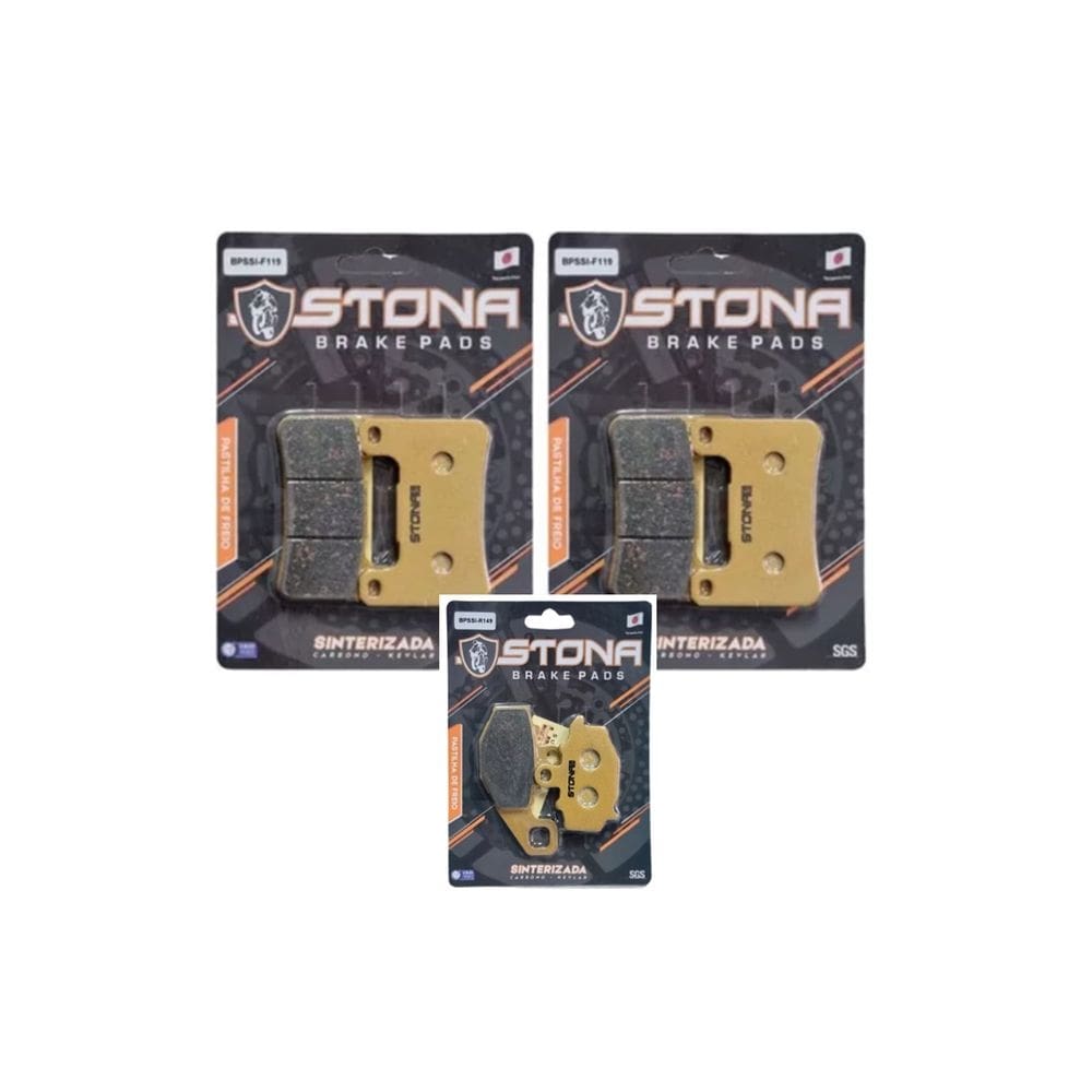 Kit Pastilha Freio Stona Dianteira/Traseira Z1000 2010-2016
