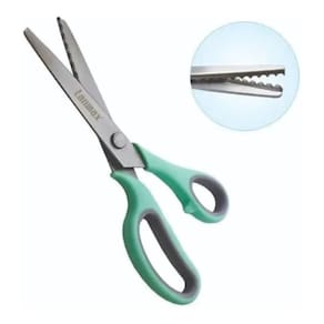 Tesoura Profissional Escalope Para Tecido Papel Ev