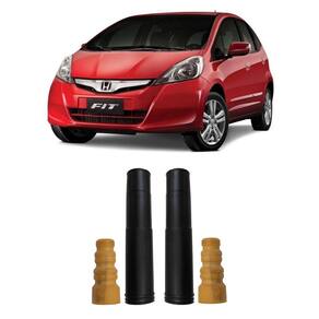 Par batente coifa amortecedor traseiro new fit 2009 2010 11