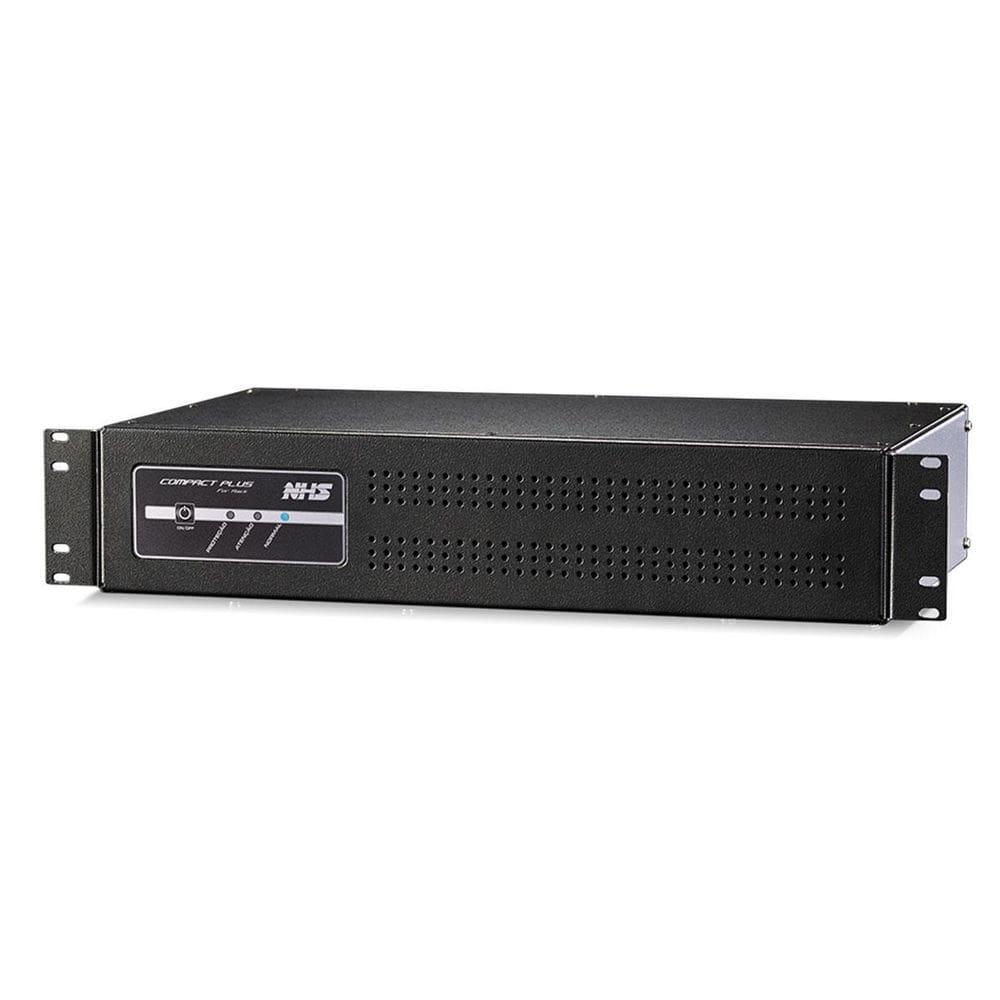 Nobreak nhs 1200va compact plus iii, rack 2u, entrada bivolt, s/120v, 2x bat 12v 7ah - 90.c1.012400