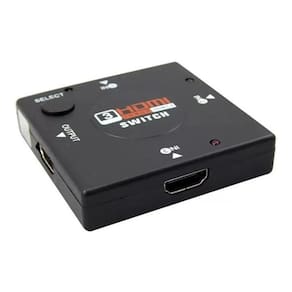 Adaptador switch 3x1 divisor 3 portas hdmi tv game 1080p