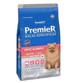 Ração cães premier raças spitz alemão adultos frango 1kg