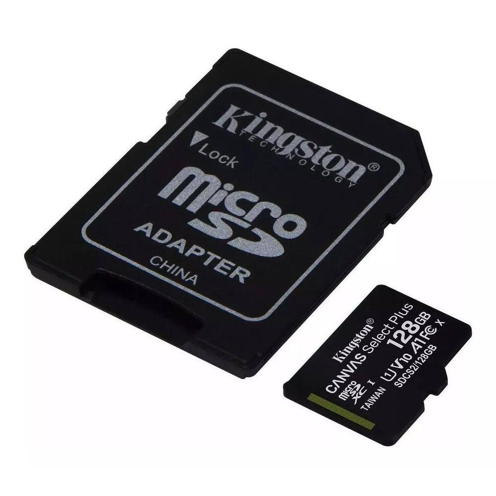 Cartão micro sd xc kingston 128gb classe 10 ultra 100mb/s