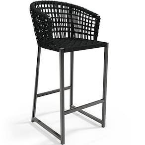 Banqueta Para Área Gourmet Cozinha Varanda D04 Preto
