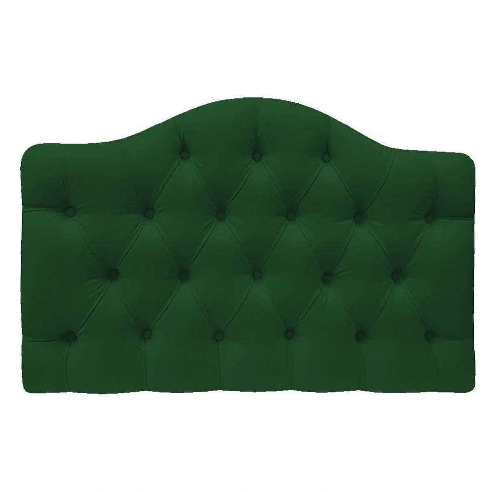 Cabeceira Suspensa Imperatriz 160 Cm Queen Size Suede Verde