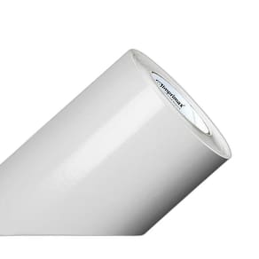 Papel adesivo vinílico moveis geladeira branco brilho 50x80