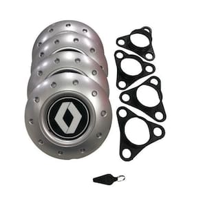 Jogo de calotas de centro miollo para renault kwid aro 14