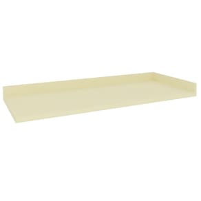 Tampo 135cm Balcão Canto Cozinha Flórida Cinza Argila