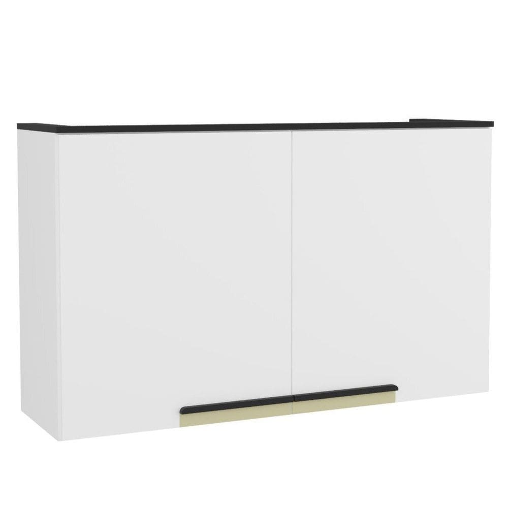 Armário Aéreo 120cm 2 Portas Cozinha Flórida Branco Artico