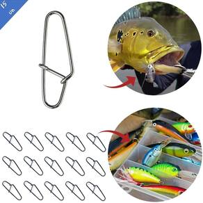 Snap reforçado pesca esportiva 15 peças - t5 - inoxidável