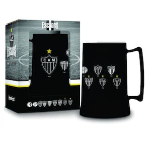 Caneca gel torcedor atlético mineiro escudos 300ml presente