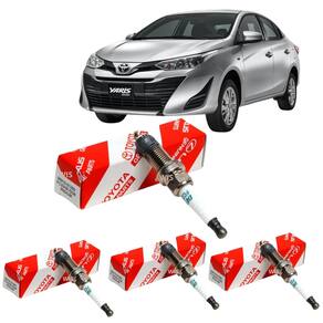 Jogo Velas Toyota Yaris 1.3 16 V Vvt-I Desde 2018