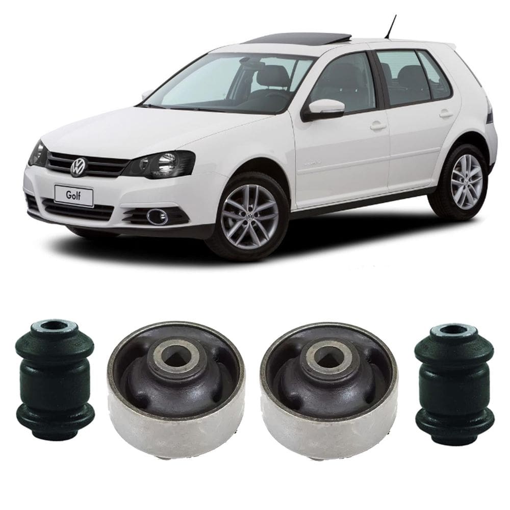 Kit 4 buchas bandeja balança dianteira golf 2009 2010 2011