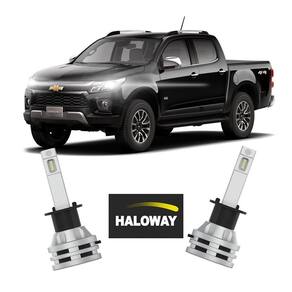 Par lâmpada led farol alto s10 2012/2021 6500k haloway