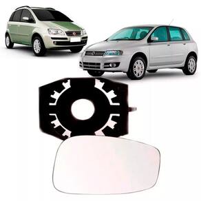 Lente espelho retrovisor com base fiat idea e stilo