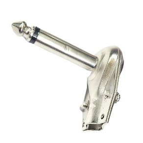 Plug P10 90 Graus Conector L Mono Metalico 90º - Unitario
