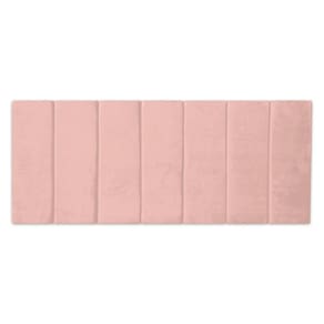 Modulo cabeceira estofada cama 20x60cm queen king box rosa