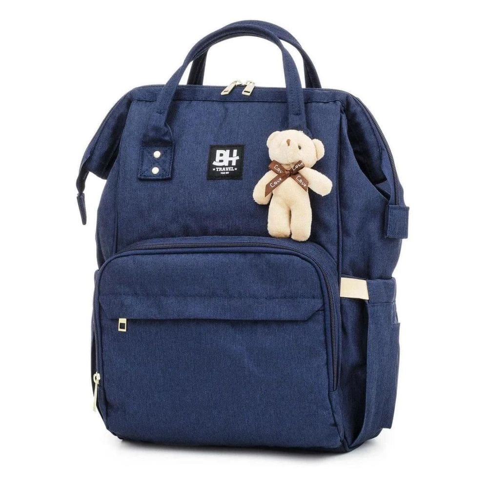 Mochila maternidade impermeável bh travel azul