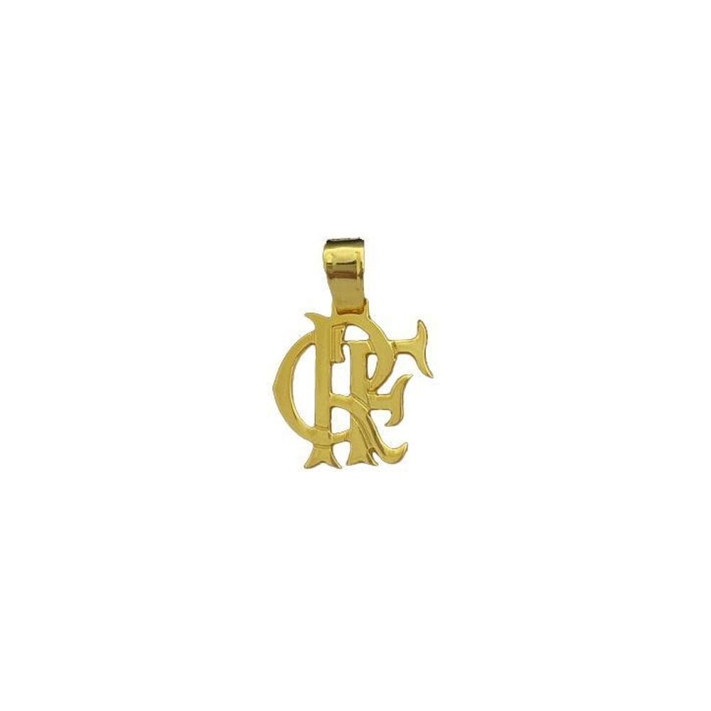 Pingente  crf m - banhado a ouro 18k