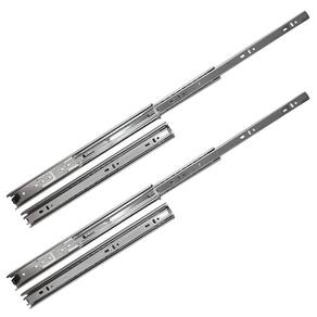 Kit 4 corrediça telescópica 350mm x 35mm 35kg gaveta 2 pares