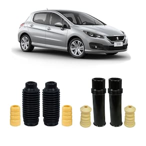 Kit 4 guarda pó + batente amortecedor peugeot 308 2017-2019