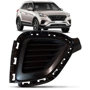 Moldura farol milha creta 2017 a 2020 preta sem furo