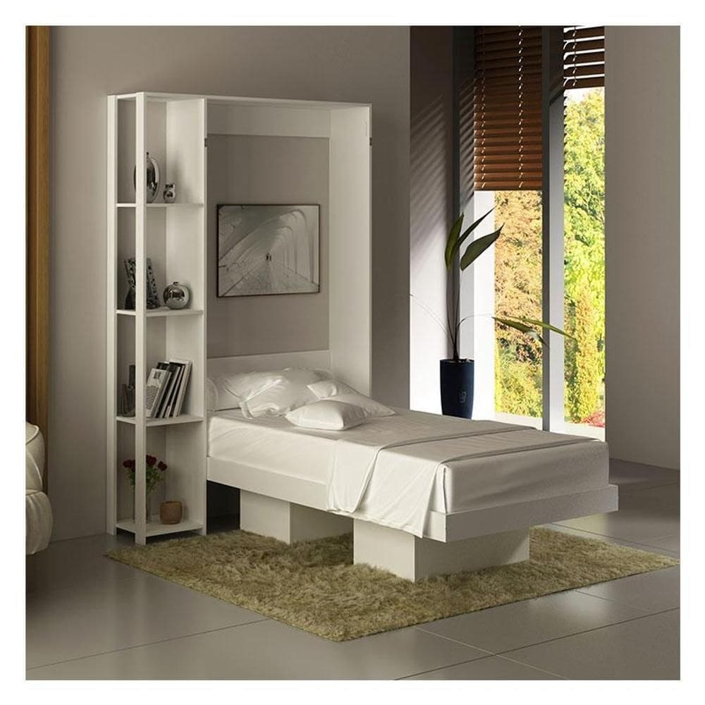Cama Articulada Solteiro Ambiente CM8013 Branco - Tecnomobili