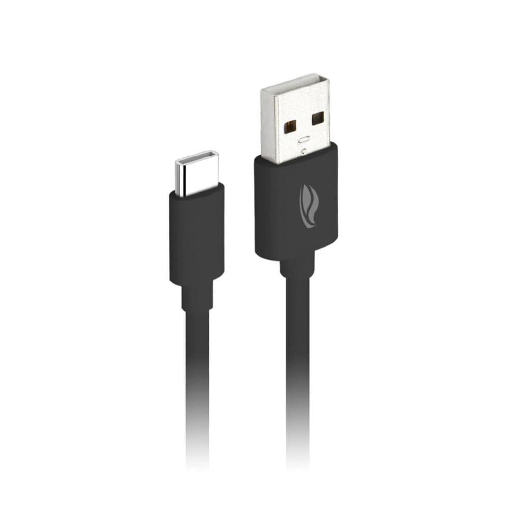 Cabo Usb Tipo C 1 Metro Dados E Carregamento Turbo 3A Preto
