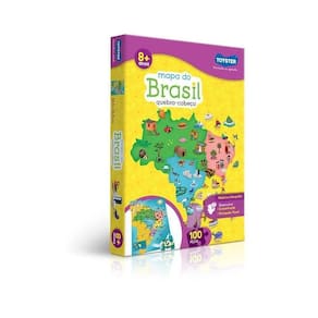 Quebra-cabeça educativo mapa do brasil 2063 toyster